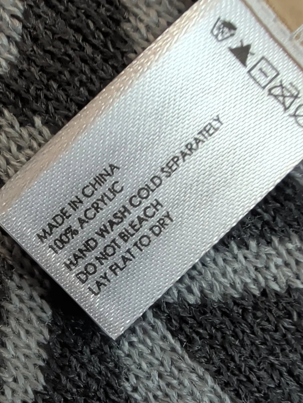 Michael Kors Gray and Charcoal MK Reversible Logo Scarf